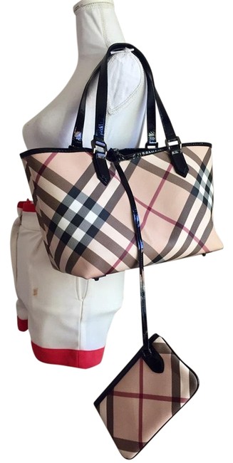 Burberry East west Nova Check Beige Pvc Tote