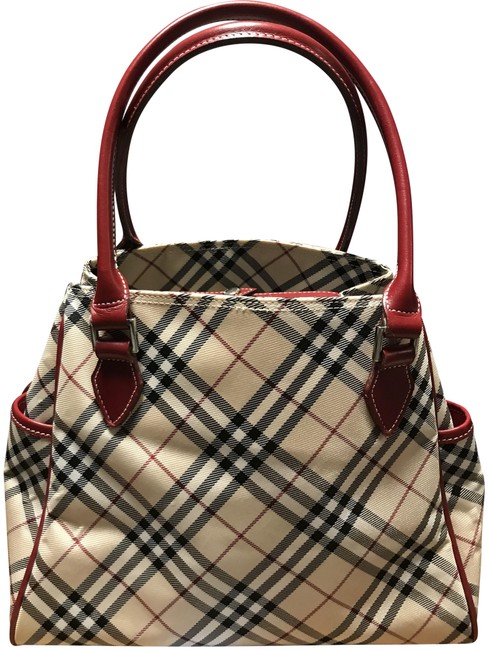 Burberry East West Nova Check Small Nylon Tote