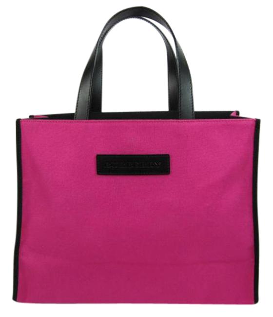 Burberry East West Pink Canvas Tote