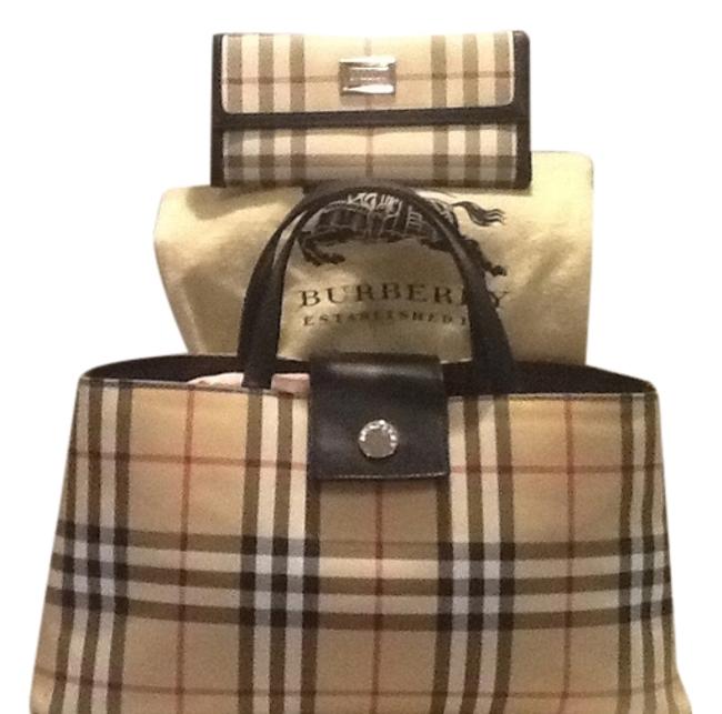 Burberry Bag Elegant Novacheck Plaid BlackRed Coated Canvas Tote