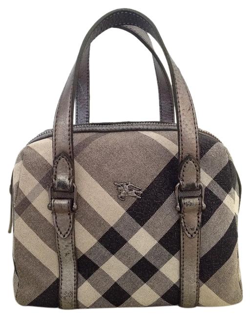 Burberry Excellent Condition Sparkle Metallic Gray Tote