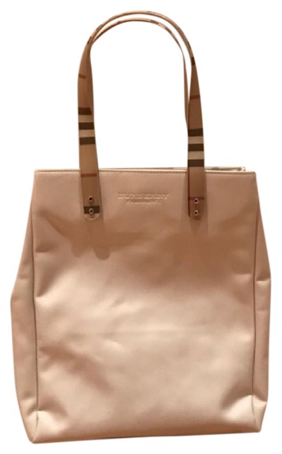 Burberry Fragrance White Nylon Tote