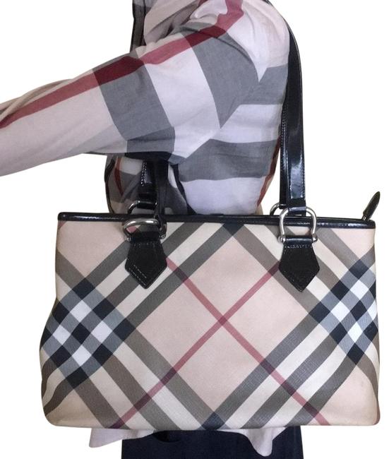 Burberry Bag Giant Check Classic Coated Canvas Tote