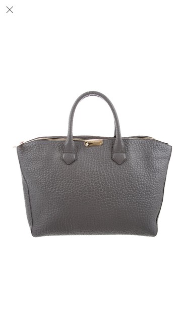 Burberry Grey Leather Tote