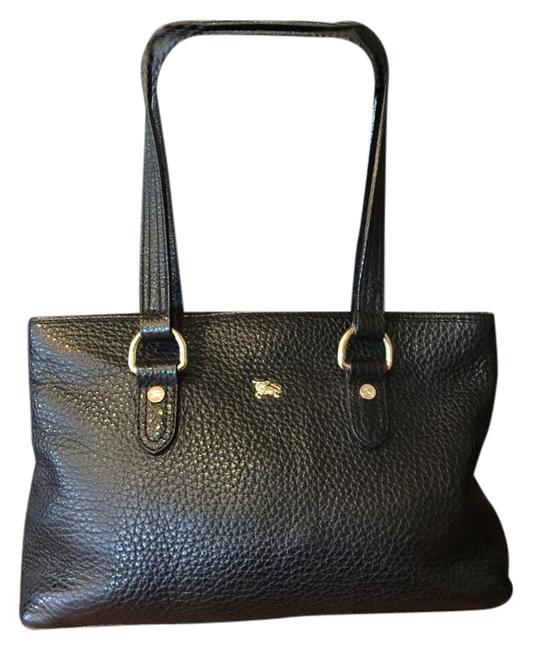 Burberry Handbag 1100 Great Deal Black Leather Tote