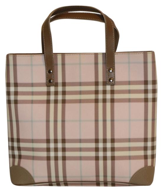 Burberry Handbag Nova Check Canvas Tote