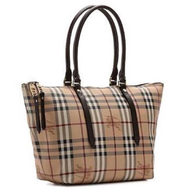 Burberry Hay Market Leather Tote