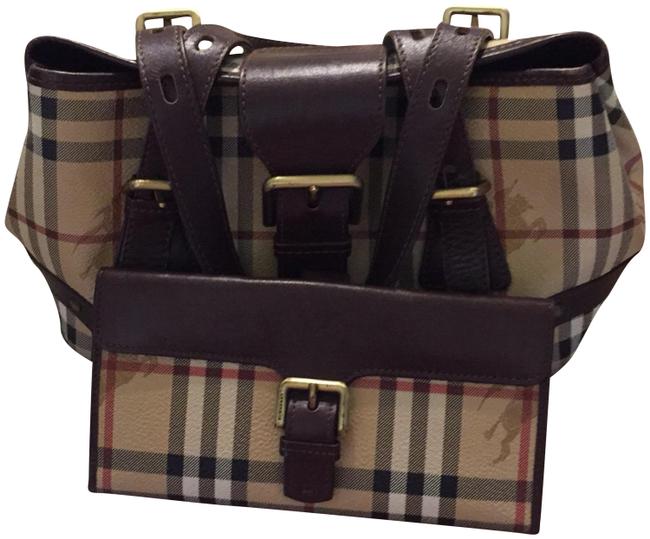 Burberry Haymarket and Wallet Tote