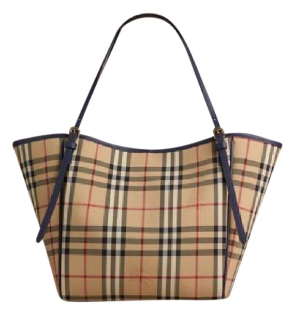 Burberry Haymarket Brilliant Blue Tote