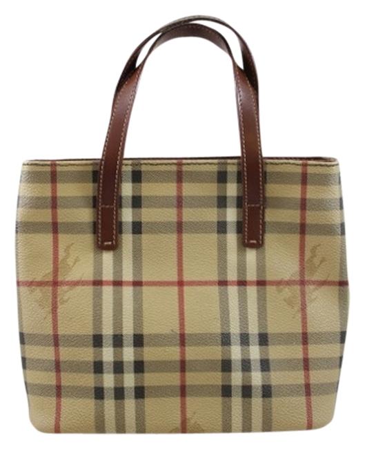 Burberry Haymarket Brown Tote