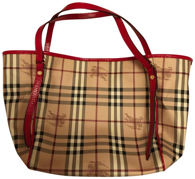 Burberry Haymarket Canterbury Small Canvas Tote