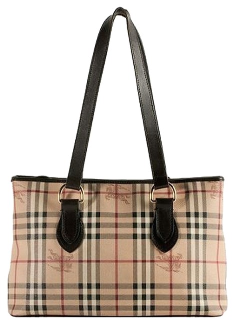 Burberry Haymarket Check Brown Tote