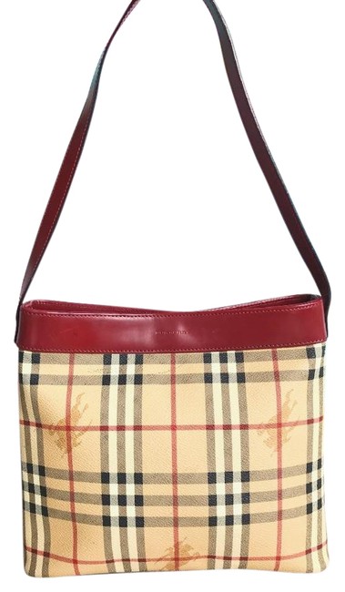 Burberry Shoulder Bag Haymarket Check Multi color Coated Canvas Tote