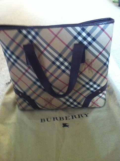 Burberry Haymarket Plaid Tote