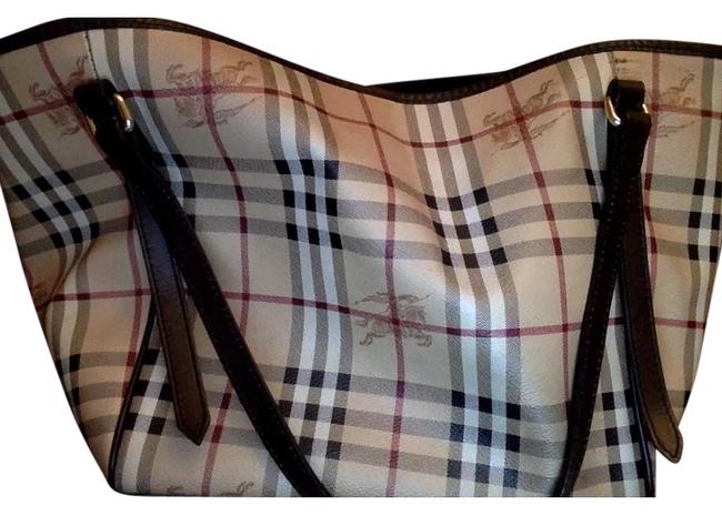 Burberry Bag Haymart Print Leather Tote