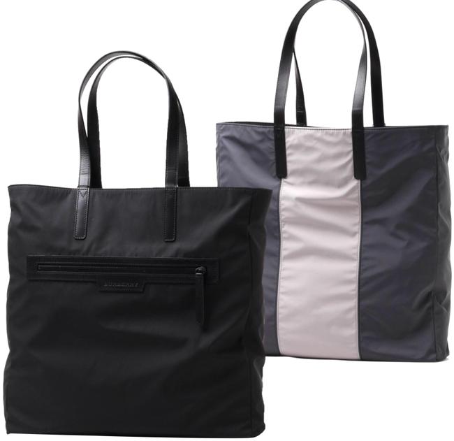 Burberry Hi colour Bricklet Black Nylon Tote