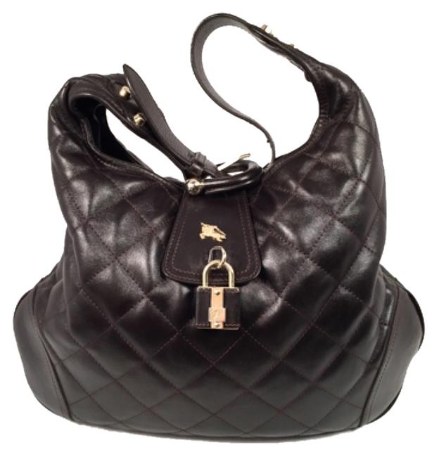 Burberry Hobo Black Leather Tote