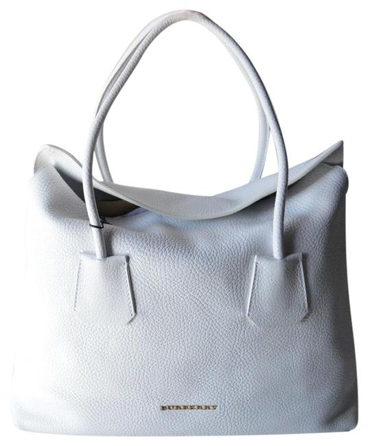 Burberry Hold For Joyce New Baynard White Leather Tote