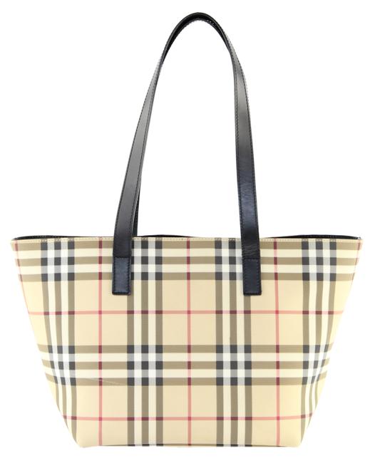 Burberry House Check Beige Pcv Tote