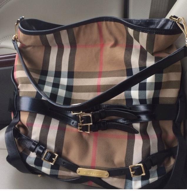 Burberry House Check Black Tote