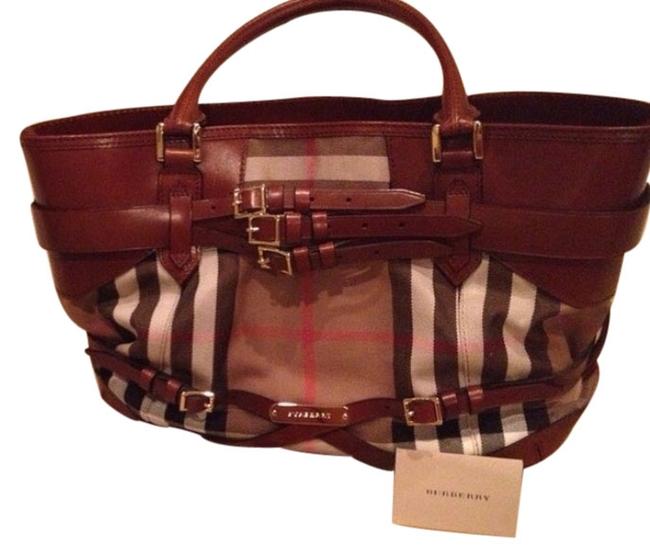 Burberry House Check Brown Tote