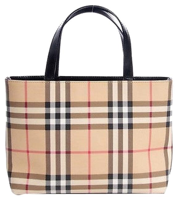 Burberry Bag House Check Canvas Tote