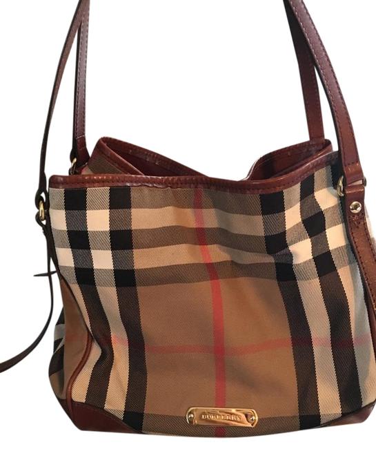 Burberry House Check Small Canterbury Tan Tote