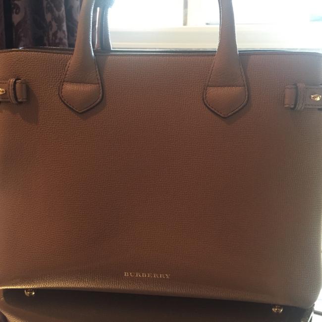 Burberry Item 40291681 Dark Sand Leather Tote