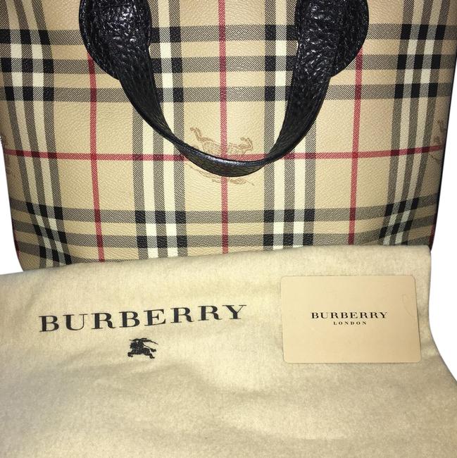 Burberry Ittivgro58cal Haymarket Checked Pvc Leather Tote