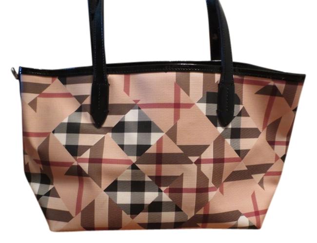 Burberry Large Nova Check Coated Canvas Tote