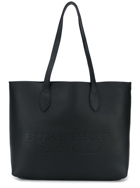 Burberry Large Remington Black Calfskin Leather Tote