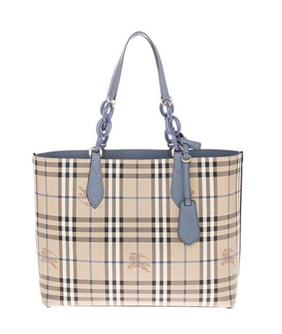 Burberry Lavenby Haymarket Check Canvas Tote