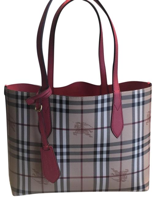 Burberry Reversible Lavenby Pink Leather Tote