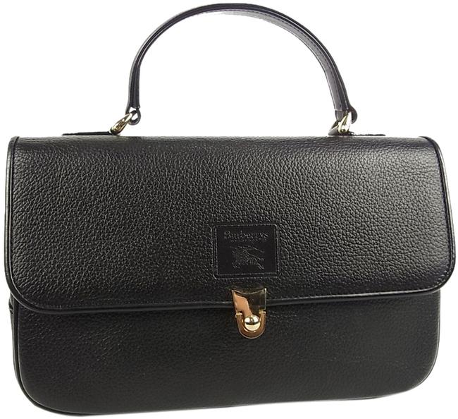 Burberry Leather Hand Black Tote