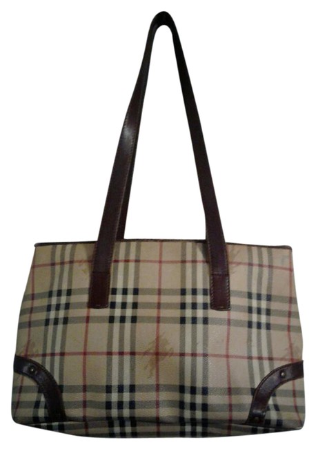 Burberry LeatherCanvas Tote