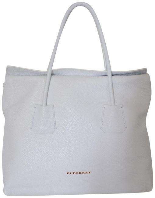 Burberry Bag London Baynard Grany Purse White Leather Tote