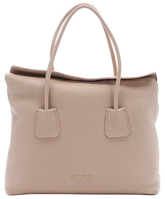 Burberry London Grainy Medium Baynard Light Nude Leather Tote