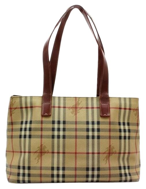 Burberry London Light Brown Pvc Tote
