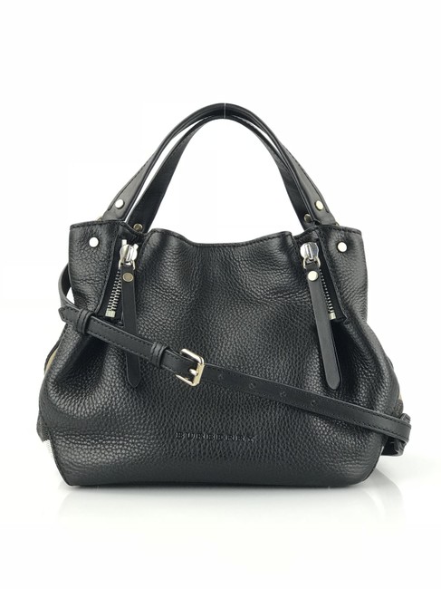 Burberry Maidstone Black Leather Tote