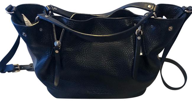 Burberry Shoulder Bag Maidstone Black Pebbled Leather Tote