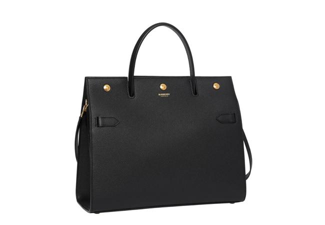 Burberry Medium Black Leather Tote