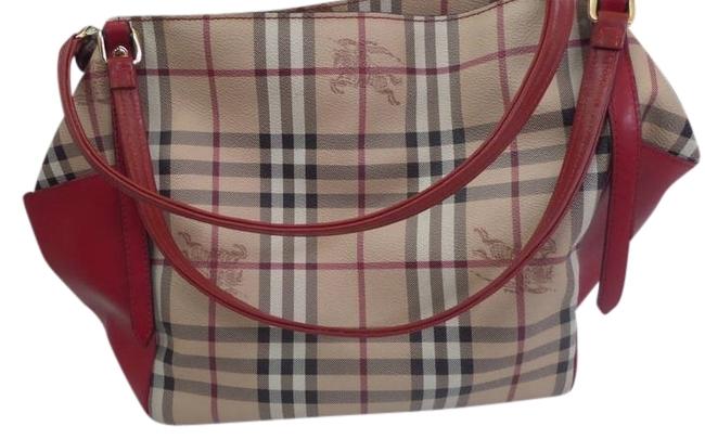 Burberry Medium Canterbury Shoulder Nova Check Pvc Tote
