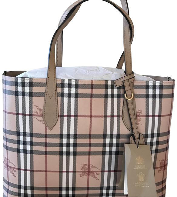 Burberry Bag Medium CheckLeather Brown Tote