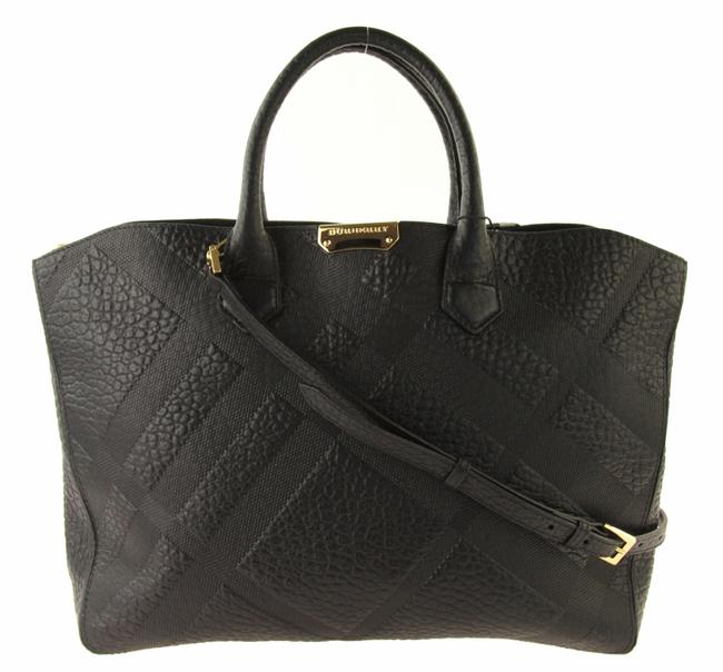 Burberry Medium Dewsbury Black Leather Tote