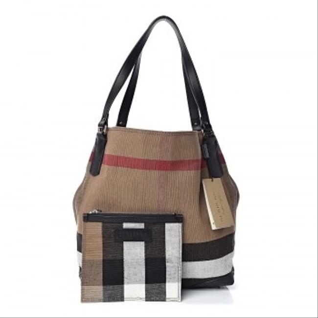 Burberry Medium Maidstone Canvas Black Tote