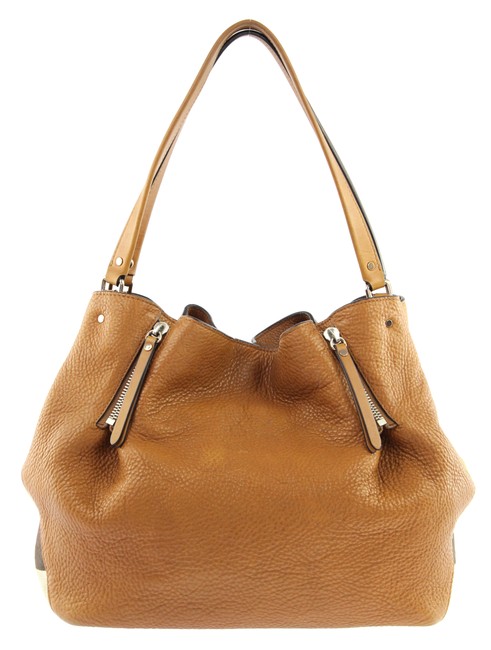 Burberry Medium Maidstone Cognac Leather Tote