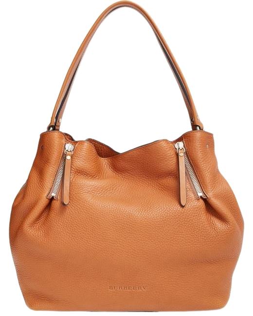 Burberry Medium Maidstone Leather Brown Tote