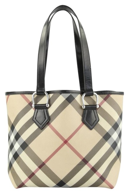 Burberry Medium Nova Check Canvas Tote