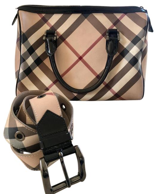 Burberry Medium Print Leather Tote
