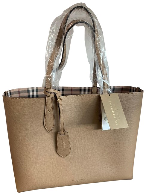 Burberry Medium Reversible Beige Leather Tote